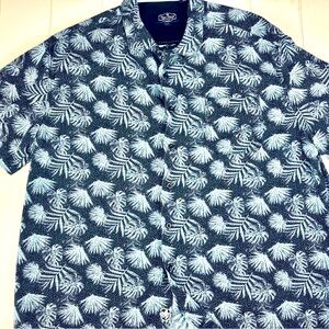 Nat Nast Short Sleeve Button Down Silk/Cotton Camp Shirt XXL
